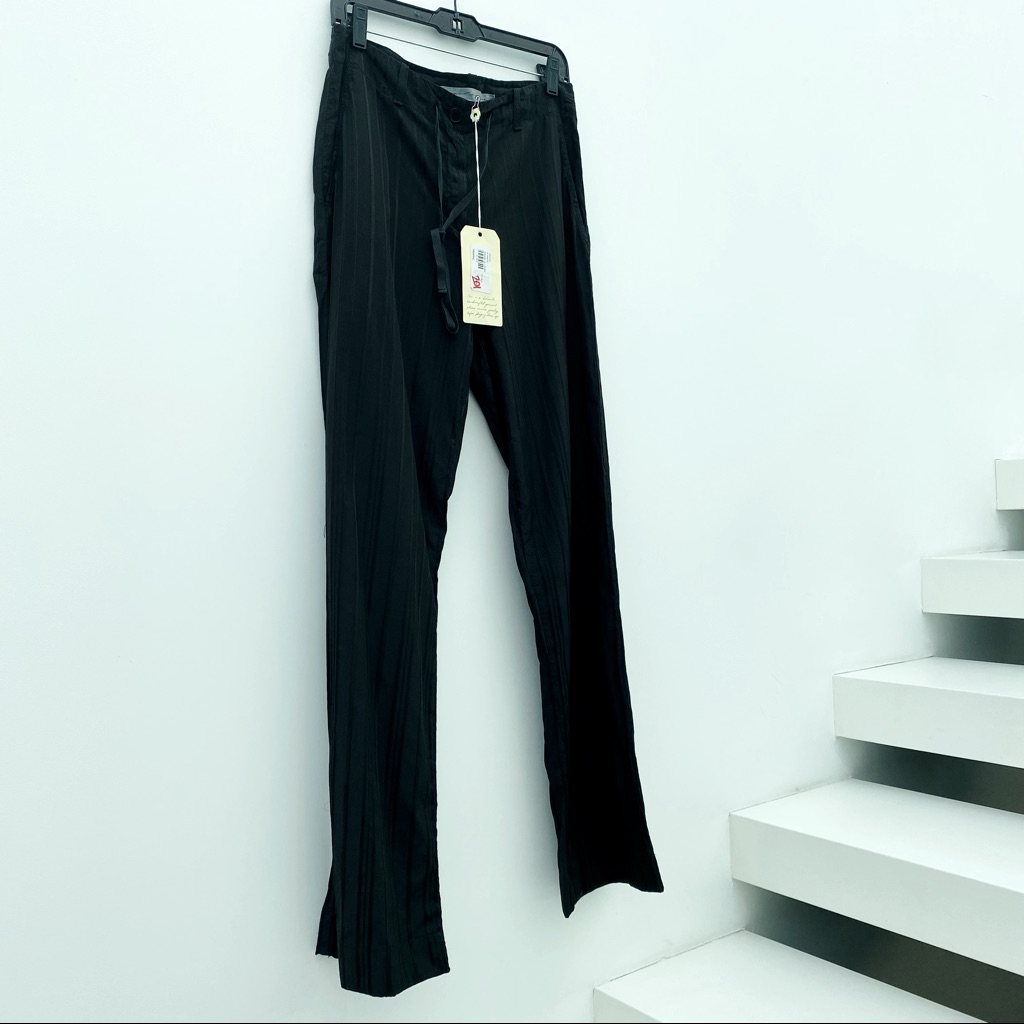 Raquel Allegra Silk Stripe Wide Leg Pants